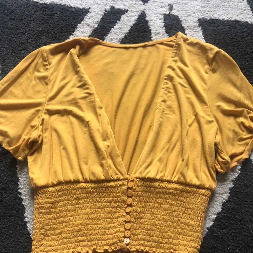 Yellow Bohemian Top